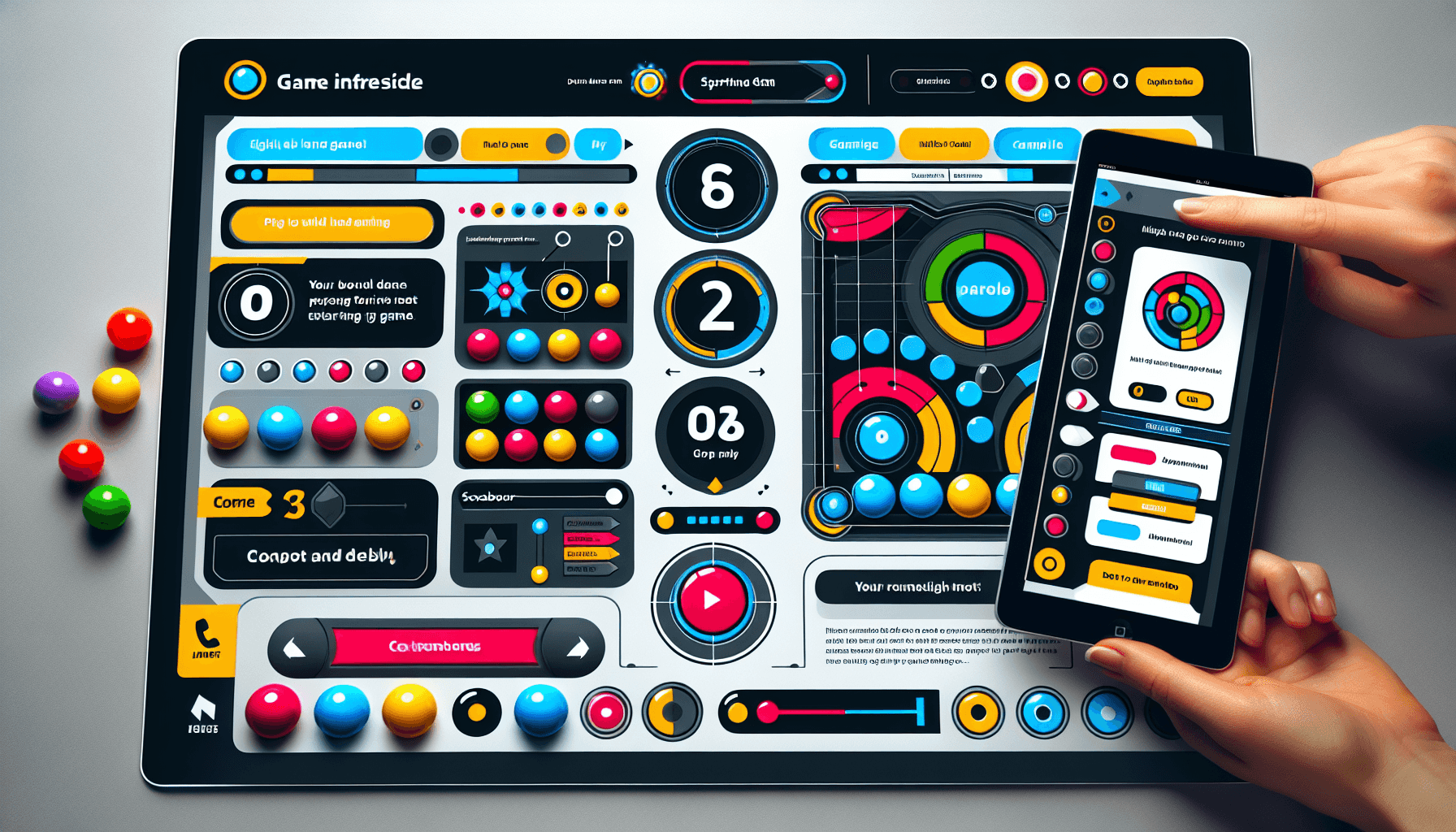 User interface of Plinko